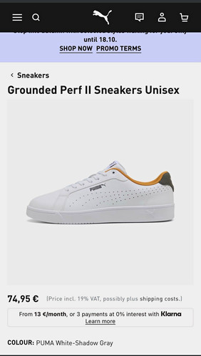 Puma grounded perf sneaker - puma,